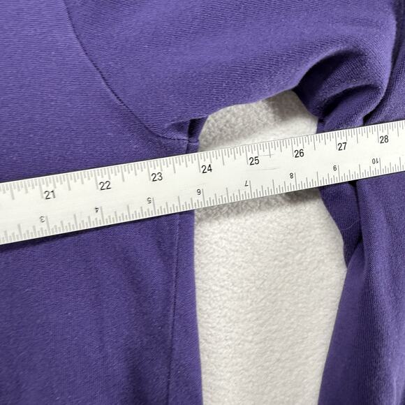 Maus Hoffman Sweater Polo Men's 2XL Purple Knit Made in USA Vintage 90s Preppy - Picture 4 of 8